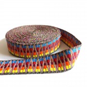 Jacquard Ribbon for Bag Multicolor